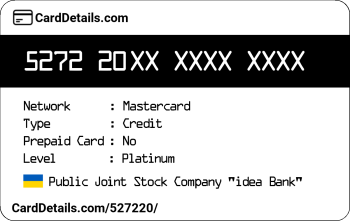 Card Details: 527220