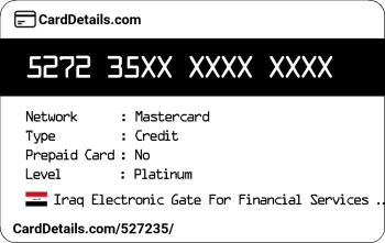 Card Details: 527235