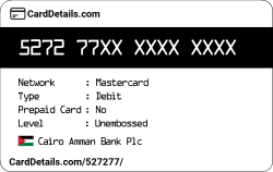 Card Details: 527277