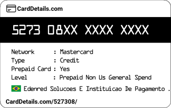 Card Details: 527308