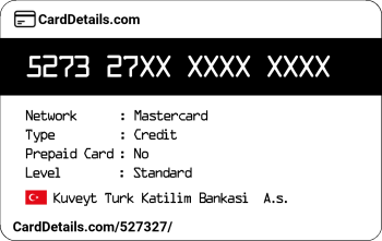 Card Details: 527327