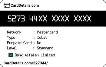 Card Details: 527344