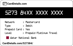Card Details: 527384