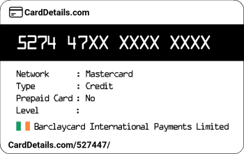 Card Details: 527447