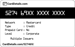 Card Details: 527469