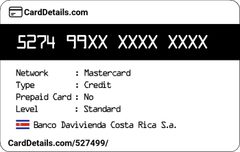 Card Details: 527499