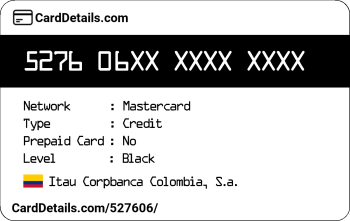 Card Details: 527606
