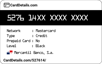 Card Details: 527614