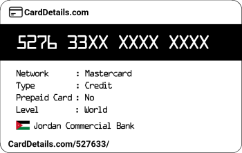 Card Details: 527633
