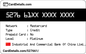 Card Details: 527661