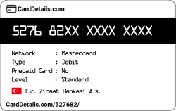 Card Details: 527682