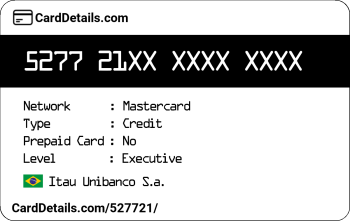 Card Details: 527721