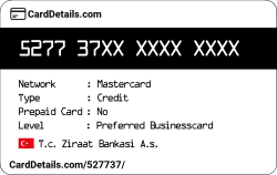 Card Details: 527737