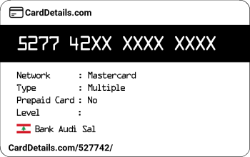 Card Details: 527742