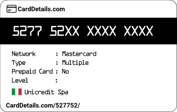 Card Details: 527752
