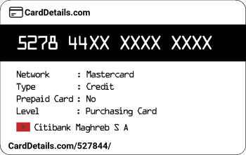 Card Details: 527844