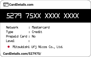 Card Details: 527975