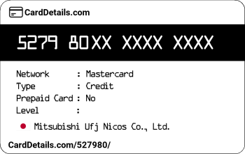 Card Details: 527980