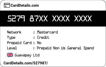 Card Details: 527987