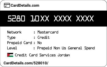 Card Details: 528010