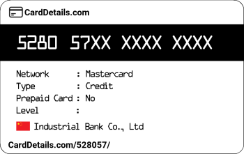 Card Details: 528057