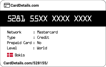 Card Details: 528155