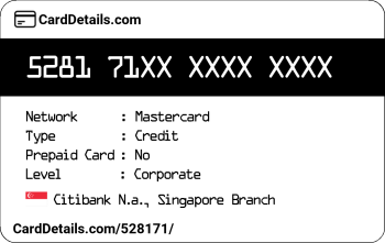Card Details: 528171