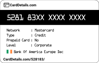 Card Details: 528183