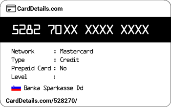 Card Details: 528270