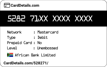 Card Details: 528271