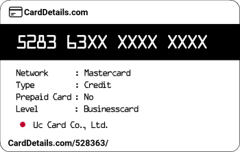 Card Details: 528363