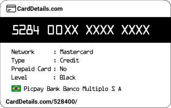 Card Details: 528400