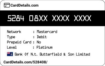 Card Details: 528408