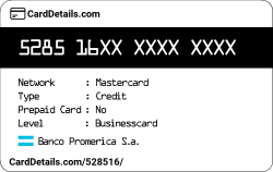 Card Details: 528516