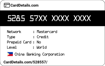 Card Details: 528557