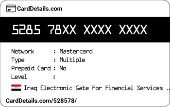 Card Details: 528578