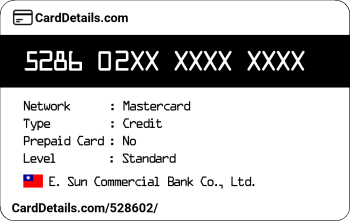 Card Details: 528602