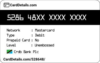 Card Details: 528648
