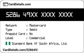 Card Details: 528649
