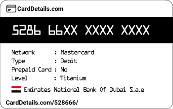 Card Details: 528666