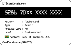 Card Details: 528670