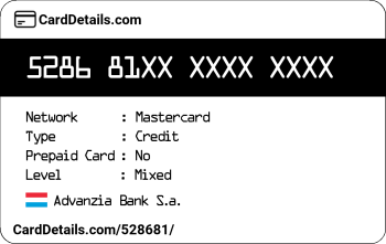 Card Details: 528681