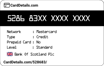 Card Details: 528683