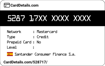 Card Details: 528717