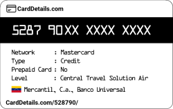 Card Details: 528790