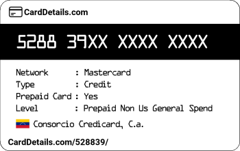 Card Details: 528839