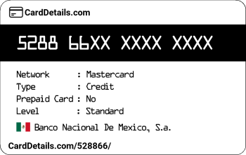 Card Details: 528866