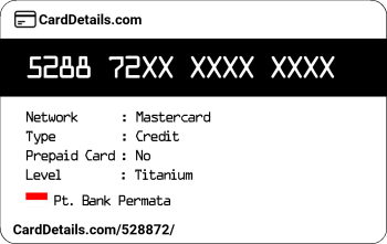 Card Details: 528872