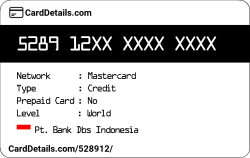Card Details: 528912