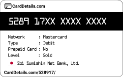Card Details: 528917